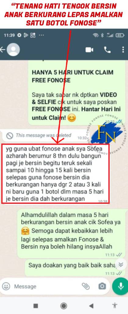 Testimoni pengguna Fonose 5